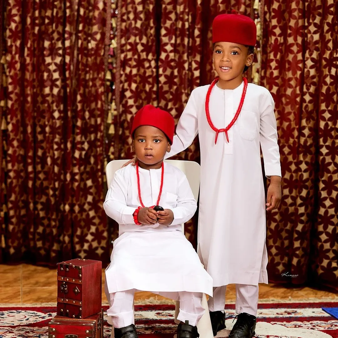 "My special duo, my extra ordinary gift from God, the ones God sent to reshape our lives" Regina Daniels pens sweet message to sons on their birthday